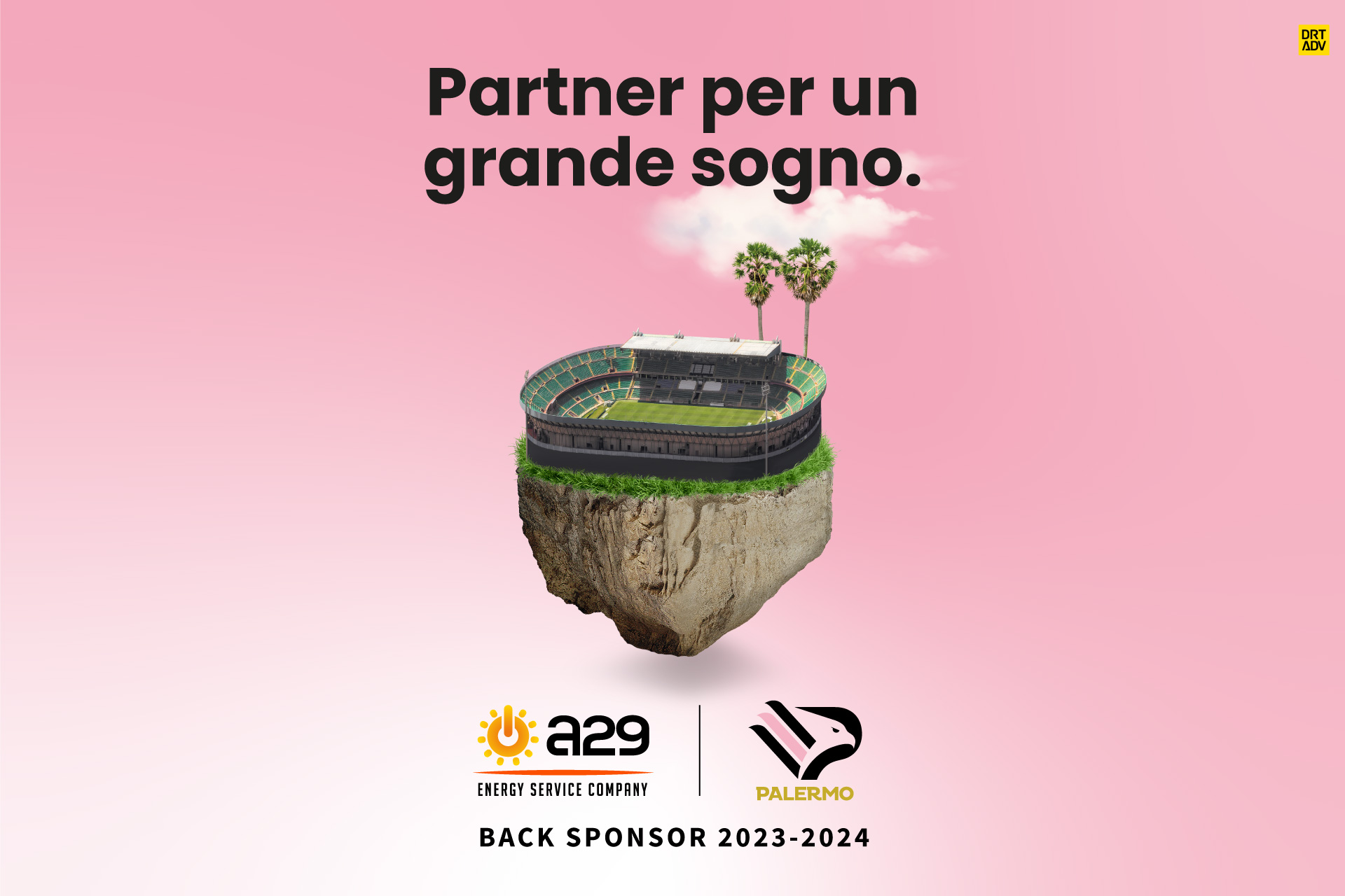 A29 è Official Back Sponsor del Palermo Calcio
